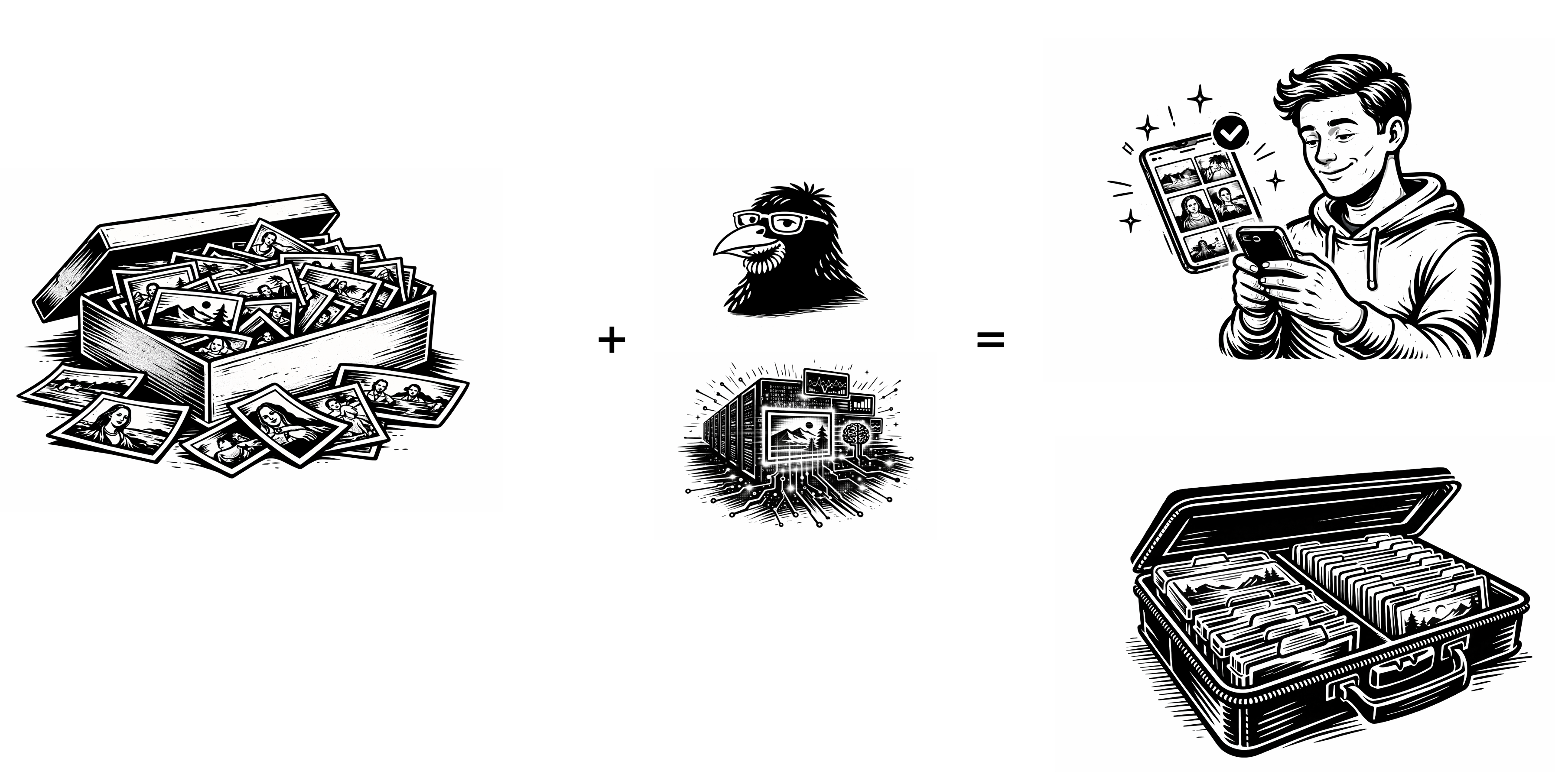 Your shoebox plus ScanSquirrel equals organized photos and digital access