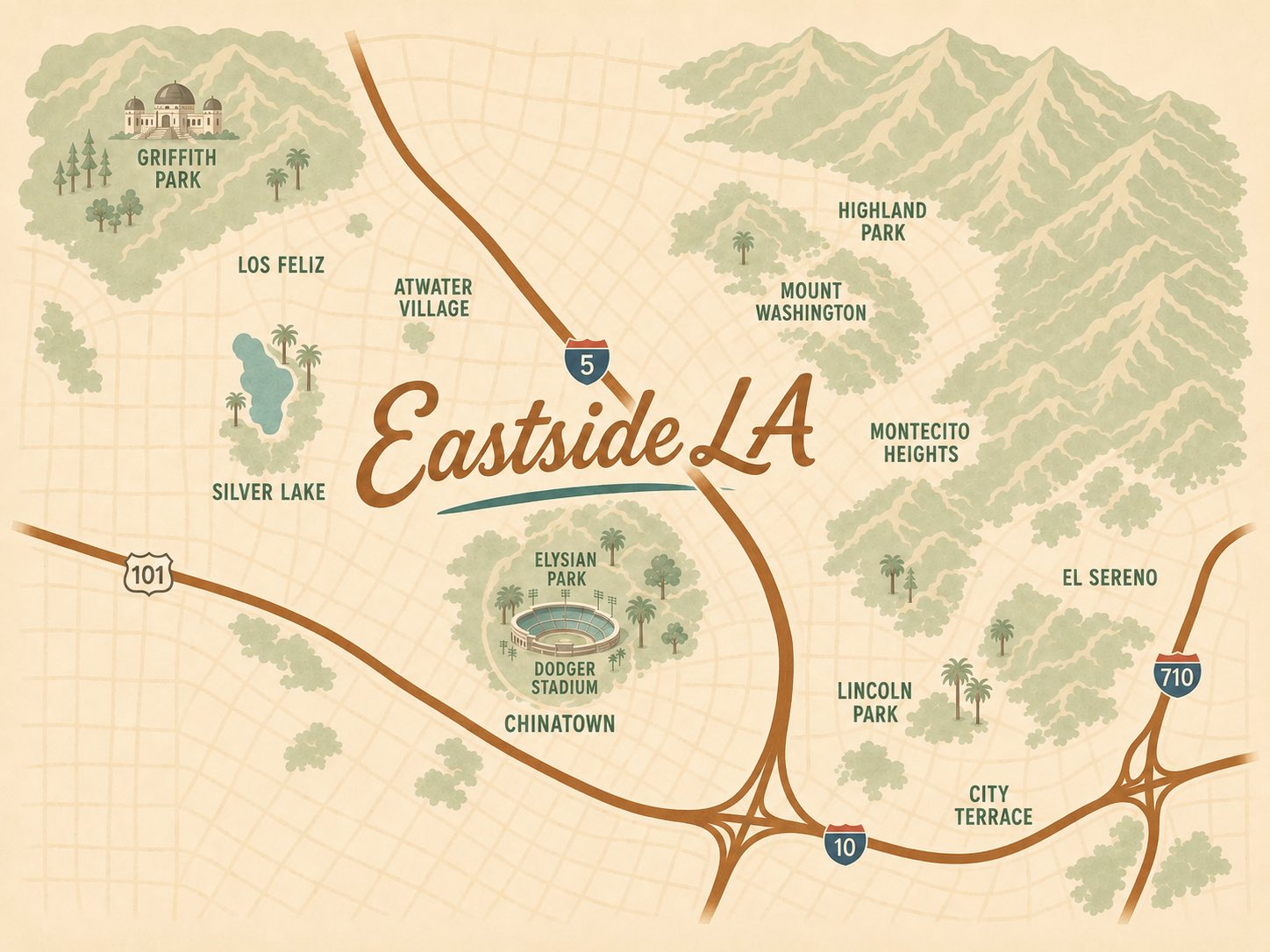 Eastside LA &mdash; Eagle Rock, Highland Park, Silver Lake, Los Feliz, Echo Park, Atwater Village